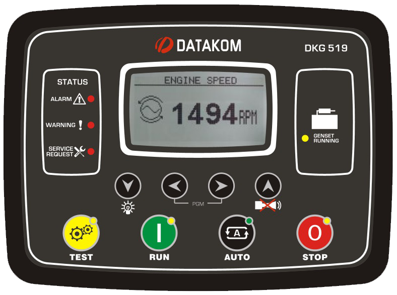 DATAKOM DKG-519-CAN Контролер ручного та дистанційного керування генератором з J1939