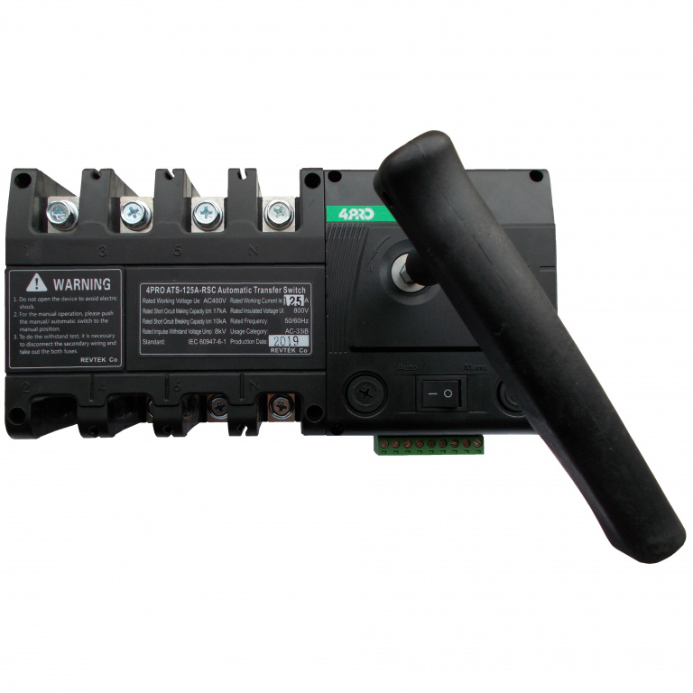 4PRO ATS-125A-4P-RSC, 230V/50Hz Пристрій автоматичного введення резервного електропостачання