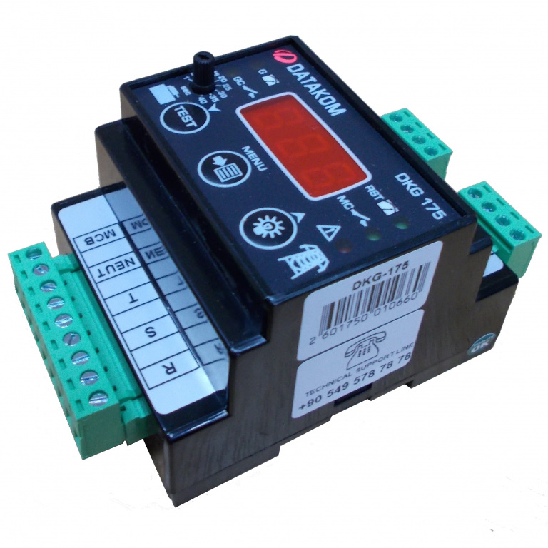 DATAKOM DKG-175 Контролер автоматичного введення резерву (АВР), 230/400 VAC, монтаж на DIN рейку