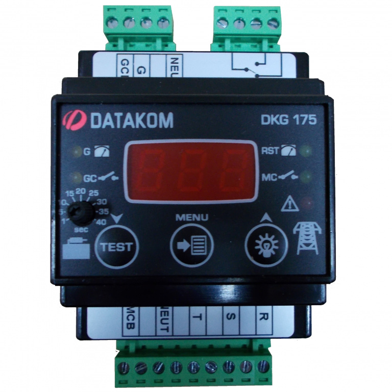 DATAKOM DKG-175 Контролер автоматичного введення резерву (АВР), 230/400 VAC, монтаж на DIN рейку