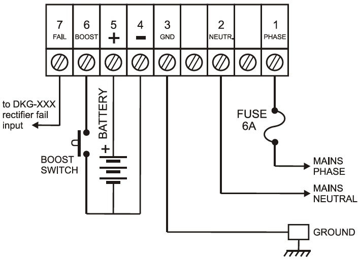 DATAKOM SMPS-123 Зарядний пристрій акумулятора (12V/3A)