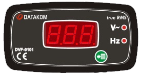DATAKOM DVF-0101 Вольтметр-частотомір, 1 фаза, 96x48мм