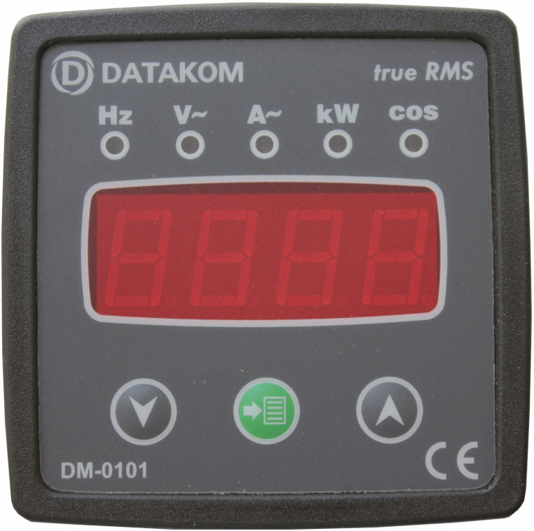 DATAKOM DM-0101 Мультиметр, 1 фаза, 72x72mm