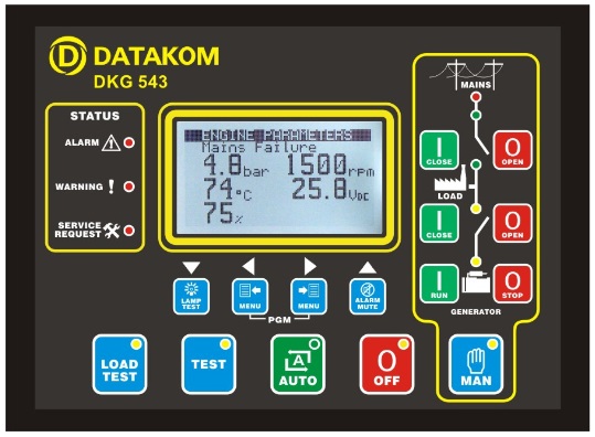 DATAKOM DKG-543 Контролер автоматичного керування генератором