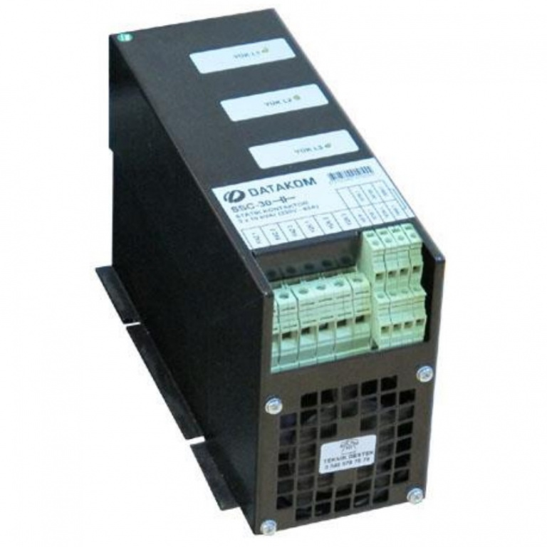 DATAKOM SSC-30-2 Твердотільний контактор для компенсації реактивної потужності, 3 фази, 30 кВАр, 2 драйвери