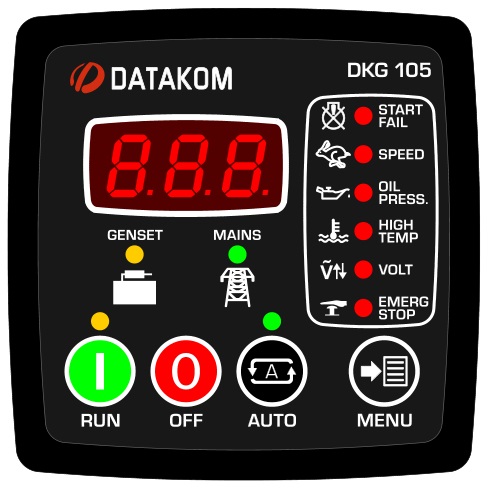 DATAKOM DKG-105 Контролер автоматичного керування генератором та введення резерву