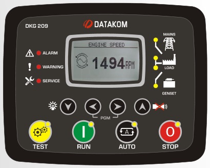 DATAKOM DKG-209 Контролер управління та синхронізації, стандартна версія