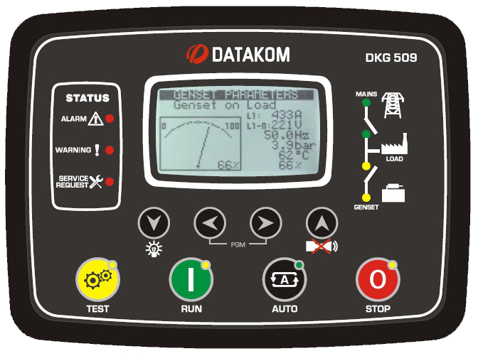 DATAKOM DKG-509 MPU Контролер автоматичного керування генератором та введення резерву