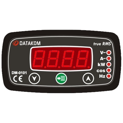DATAKOM DM-0101 Мультиметр, 1 фаза, 96x48мм