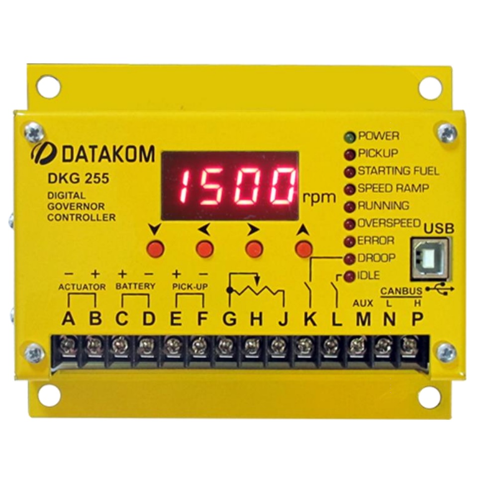 DATAKOM DKG-255 Цифровий контролер управління частотою обертання двигуна DATAKOM DKG-255 Цифровий контролер управління частотою обертання двигуна