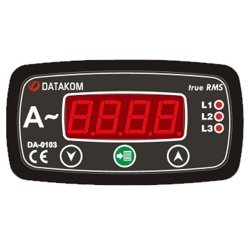 DATAKOM DA-0103 Амперметр, 3 фази, 96x48мм