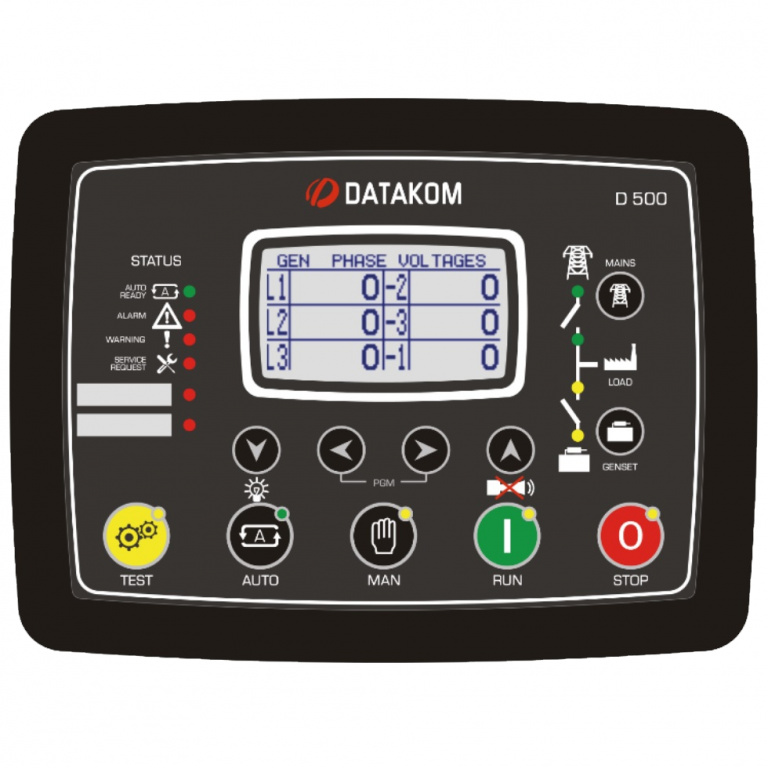 DATAKOM D-500-MK3 Багатофункціональний контролер генератора/двигуна/АВР з MPU + J1939