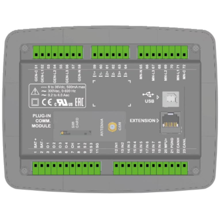 DATAKOM D-300-MK3 Багатофункціональний контролер генератора MPU + J1939