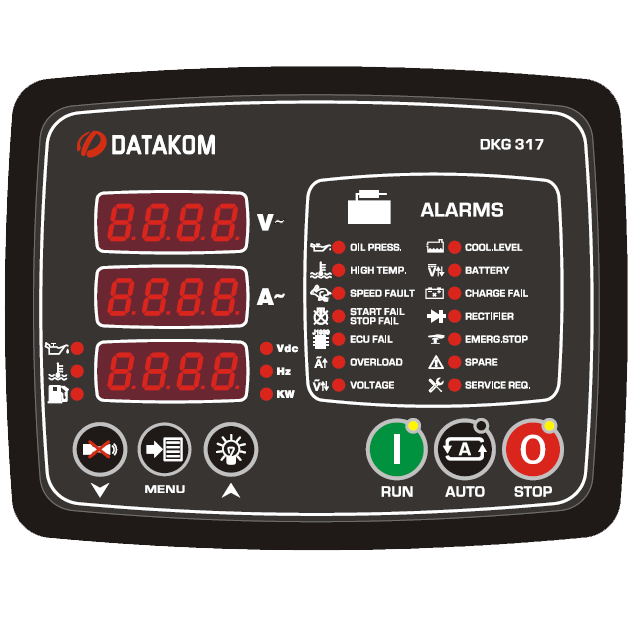 DATAKOM DKG-317 MPU Контролер ручного та дистанційного керування генератором