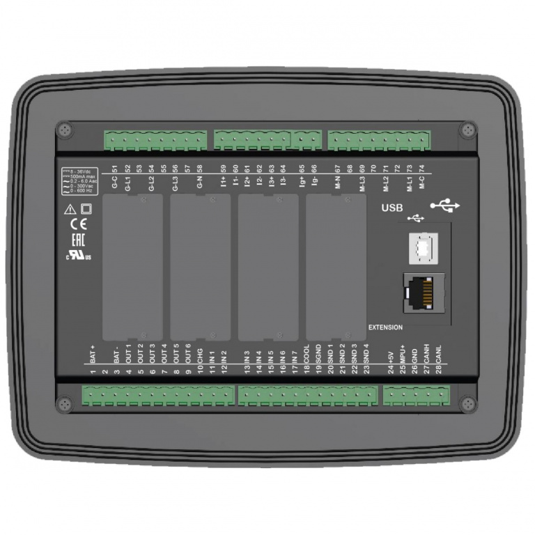 DATAKOM D-500-MK2 Багатофункціональний контролер генератора/двигуна/АВР з MPU + J1939