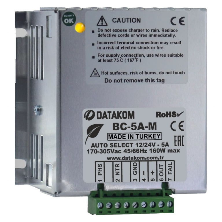 DATAKOM BC-5A-M (Auto12V/24V, 5A) Зарядний пристрій акумулятора