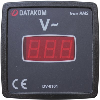 DATAKOM DV-0101 Вольтметр, 1 фаза, 72x72mm