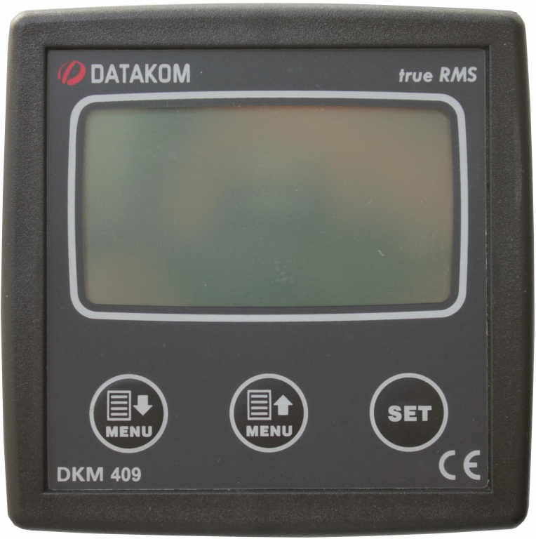 DATAKOM DKM-409 Аналізатор мережі, 96x96mm, RS-485, додат. вхід/вихід