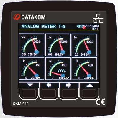 DATAKOM DKM-411 Анализатор сети, 96x96mm, Ethernet, USB-H, USB-D,RS485, RS232, I/O DATAKOM DKM-411 Анализатор сети, 96x96mm, Ethernet, USB-H, USB-D,RS485, RS232, I/O
