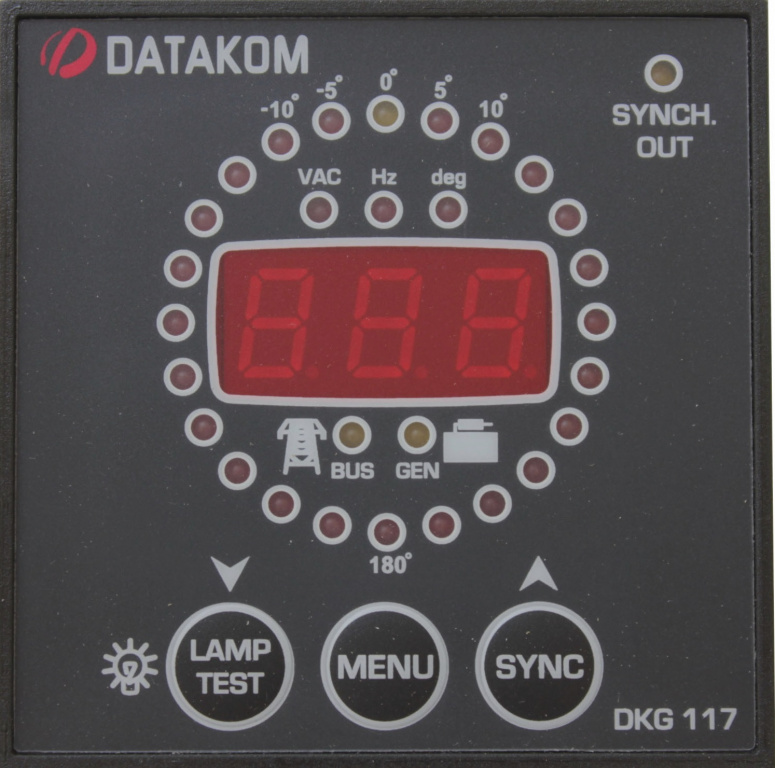 DATAKOM DKG-117, 72x72mm Контролер синхронізації з контрольним реле