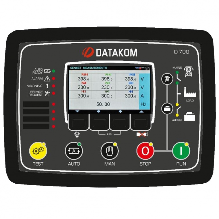 DATAKOM D-700-TFT-MK3 Багатофункціональний контролер синхронізації генераторної установки